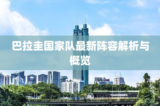 巴拉圭國(guó)家隊(duì)最新陣容解析與概覽