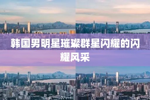 韓國(guó)男明星璀璨群星閃耀的閃耀風(fēng)采