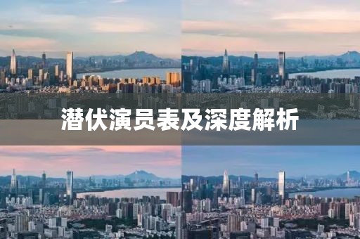潛伏演員表及深度解析