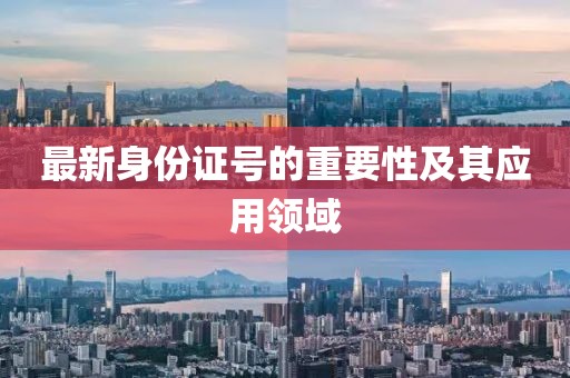 最新身份證號的重要性及其應(yīng)用領(lǐng)域