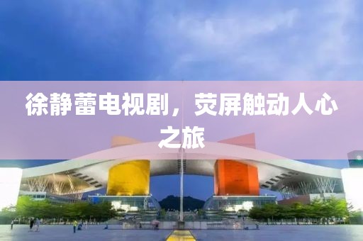 徐靜蕾電視劇，熒屏觸動(dòng)人心之旅