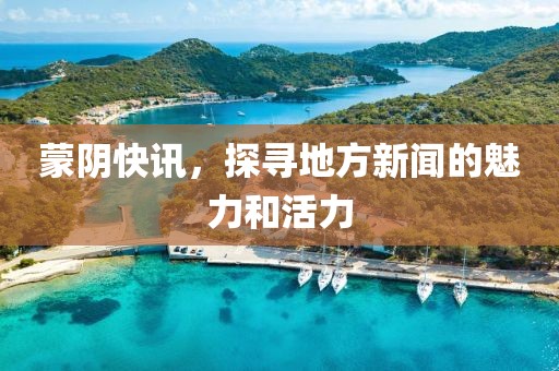 蒙陰快訊，探尋地方新聞的魅力和活力