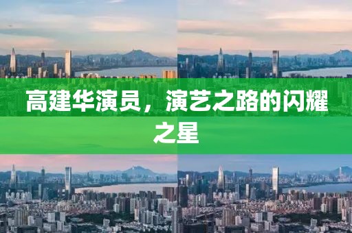 高建華演員，演藝之路的閃耀之星