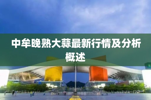 中牟晚熟大蒜最新行情及分析概述