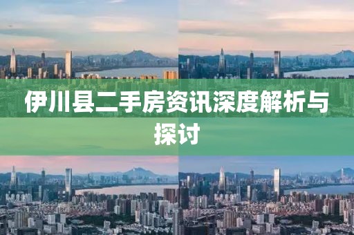 伊川縣二手房資訊深度解析與探討