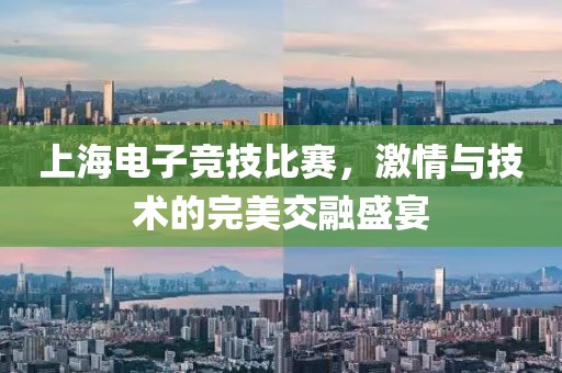 上海電子競技比賽，激情與技術(shù)的完美交融盛宴