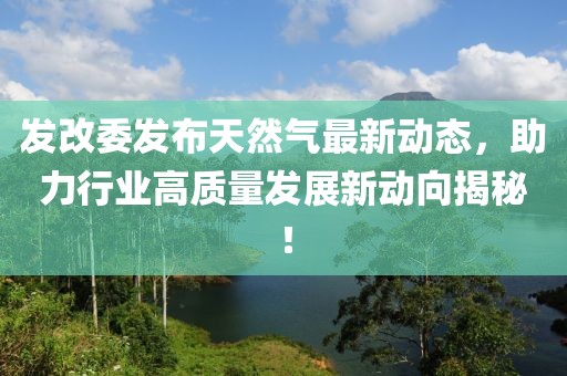 發(fā)改委發(fā)布天然氣最新動態(tài)，助力行業(yè)高質(zhì)量發(fā)展新動向揭秘！
