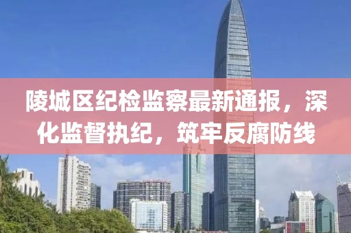 陵城區(qū)紀檢監(jiān)察最新通報，深化監(jiān)督執(zhí)紀，筑牢反腐防線