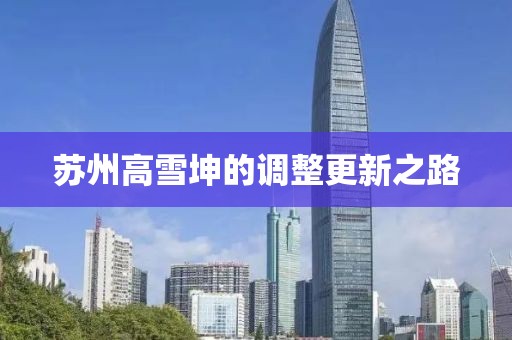 蘇州高雪坤的調(diào)整更新之路