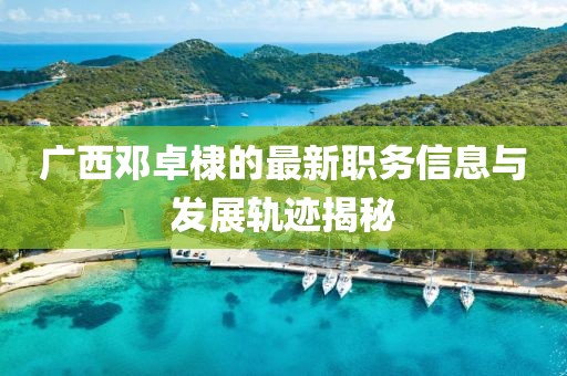 廣西鄧卓棣的最新職務(wù)信息與發(fā)展軌跡揭秘