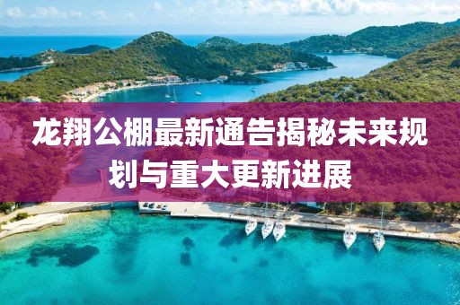 龍翔公棚最新通告揭秘未來規(guī)劃與重大更新進(jìn)展