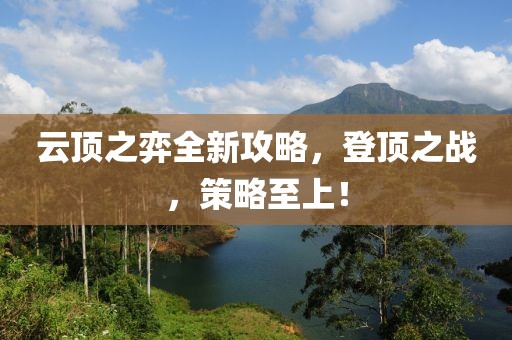 云頂之弈全新攻略，登頂之戰(zhàn)，策略至上！