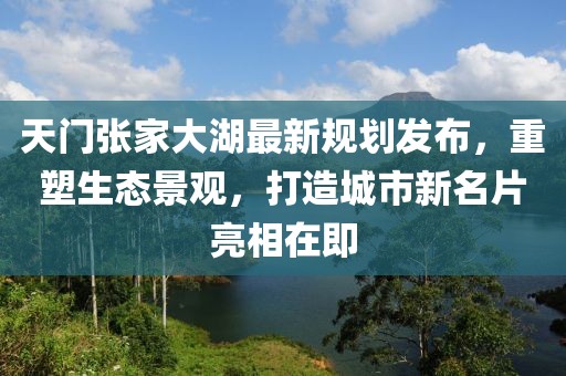 天門張家大湖最新規(guī)劃發(fā)布，重塑生態(tài)景觀，打造城市新名片亮相在即