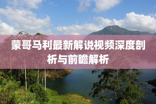 蒙哥馬利最新解說視頻深度剖析與前瞻解析