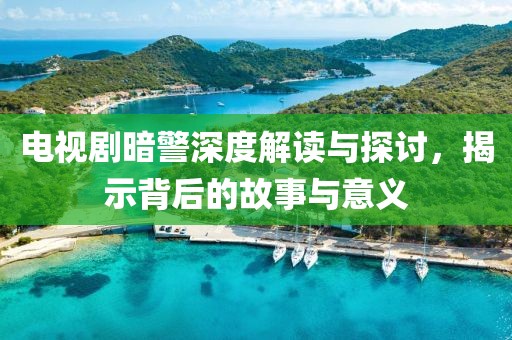 電視劇暗警深度解讀與探討，揭示背后的故事與意義