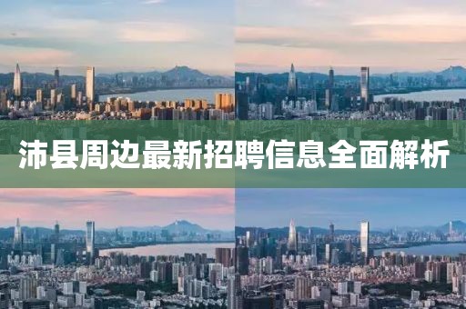 沛縣周邊最新招聘信息全面解析