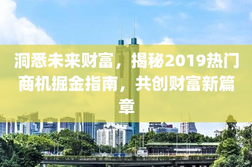 洞悉未來財(cái)富，揭秘2019熱門商機(jī)掘金指南，共創(chuàng)財(cái)富新篇章
