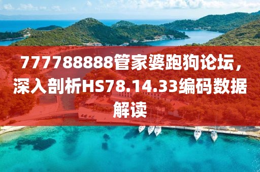 777788888管家婆跑狗論壇，深入剖析HS78.14.33編碼數(shù)據(jù)解讀