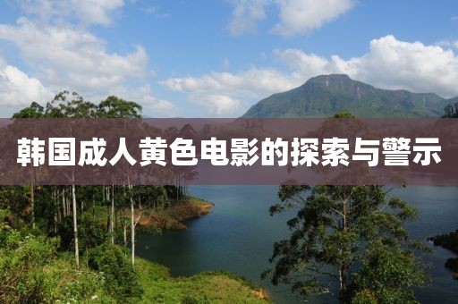 韓國(guó)成人黃色電影的探索與警示