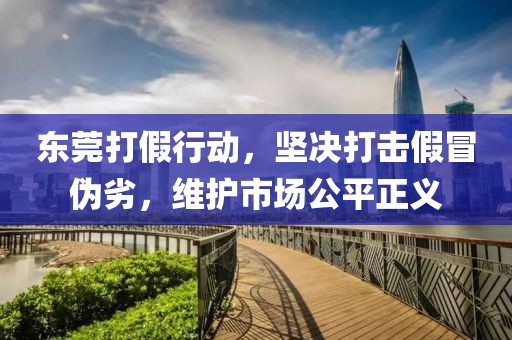 東莞打假行動(dòng)，堅(jiān)決打擊假冒偽劣，維護(hù)市場(chǎng)公平正義