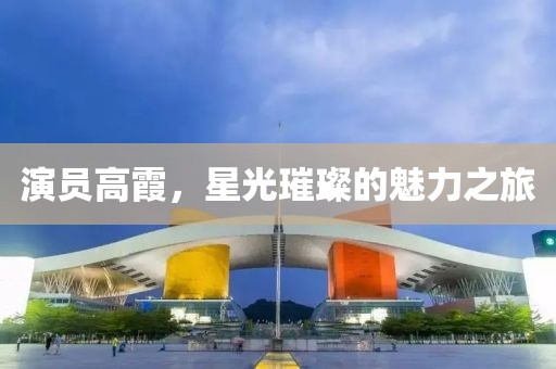 演員高霞，星光璀璨的魅力之旅