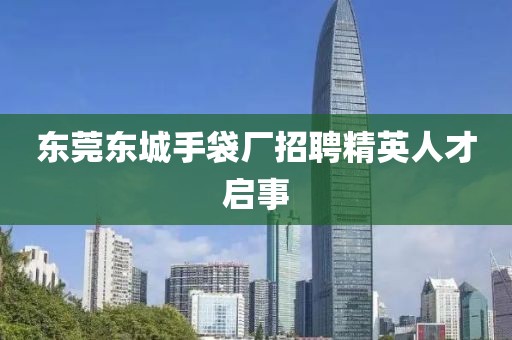 東莞東城手袋廠招聘精英人才啟事