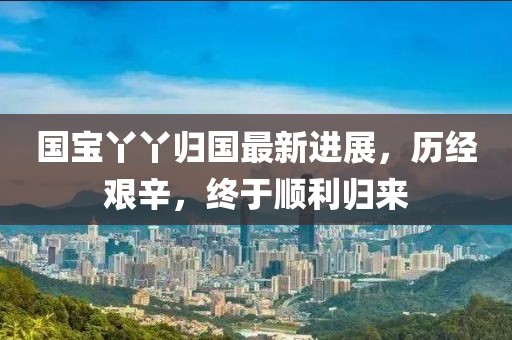 國(guó)寶丫丫歸國(guó)最新進(jìn)展，歷經(jīng)艱辛，終于順利歸來