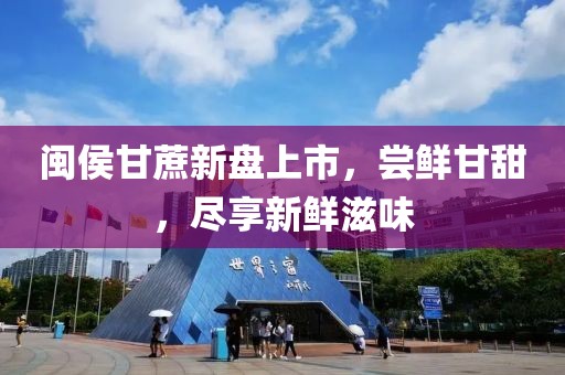 閩侯甘蔗新盤上市，嘗鮮甘甜，盡享新鮮滋味