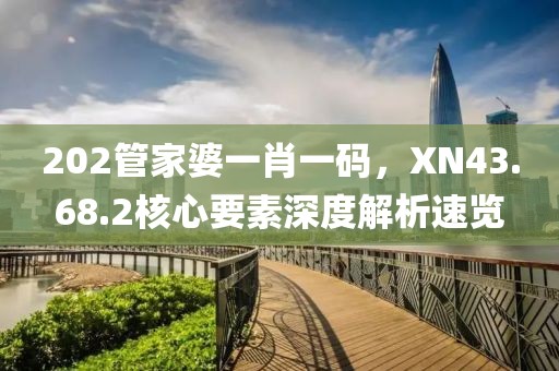 202管家婆一肖一碼，XN43.68.2核心要素深度解析速覽