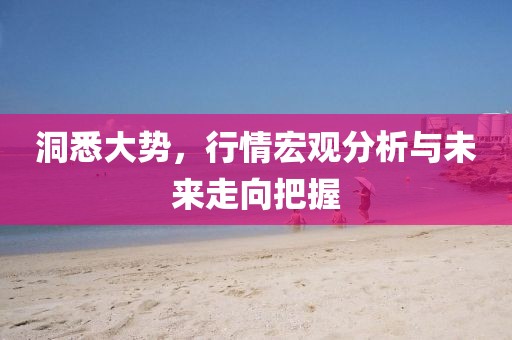 洞悉大勢(shì)，行情宏觀分析與未來(lái)走向把握