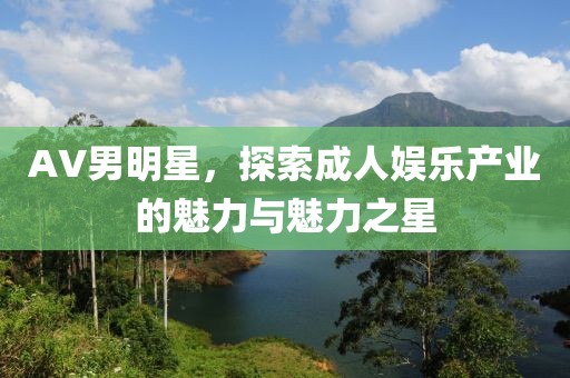 AV男明星，探索成人娛樂產(chǎn)業(yè)的魅力與魅力之星