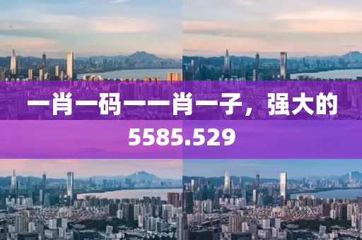 一肖一碼一一肖一子，強(qiáng)大的5585.529