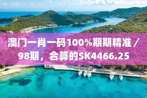 澳門一肖一碼100%期期精準／98期，合算的SK4466.25