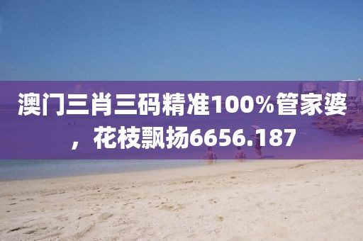 澳門三肖三碼精準100%管家婆，花枝飄揚6656.187