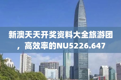 新澳天天開獎資料大全旅游團，高效率的NU5226.647