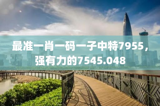 最準一肖一碼一子中特7955，強有力的7545.048