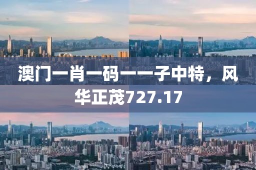 澳門一肖一碼一一子中特，風(fēng)華正茂727.17