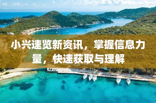小興速覽新資訊，掌握信息力量，快速獲取與理解