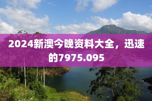 2024新澳今晚資料大全，迅速的7975.095