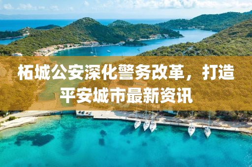 柘城公安深化警務(wù)改革，打造平安城市最新資訊