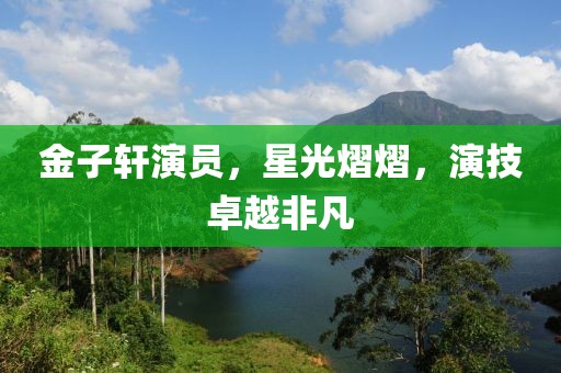 金子軒演員，星光熠熠，演技卓越非凡
