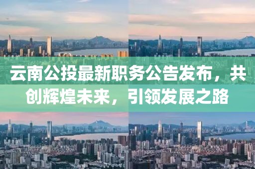 云南公投最新職務(wù)公告發(fā)布，共創(chuàng)輝煌未來，引領(lǐng)發(fā)展之路