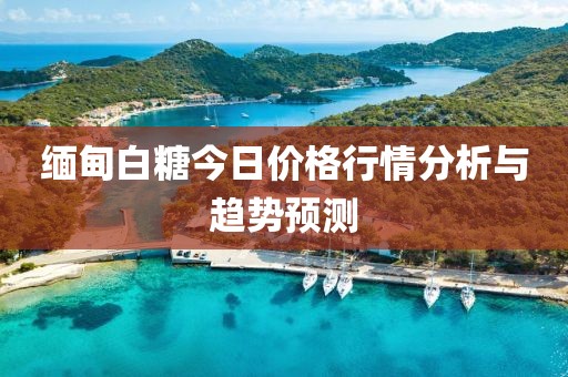 緬甸白糖今日價(jià)格行情分析與趨勢(shì)預(yù)測(cè)