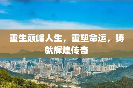 重生巔峰人生，重塑命運(yùn)，鑄就輝煌傳奇