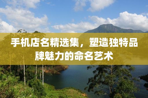 手機(jī)店名精選集，塑造獨(dú)特品牌魅力的命名藝術(shù)