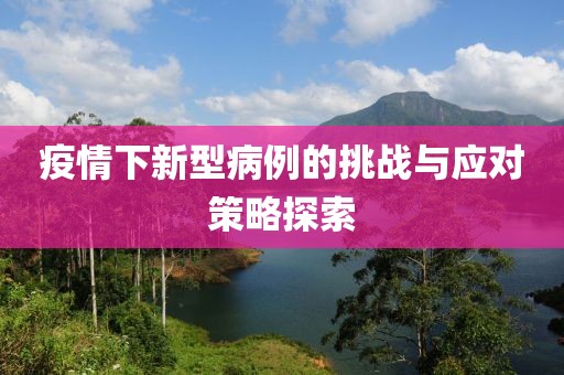 疫情下新型病例的挑戰(zhàn)與應(yīng)對策略探索