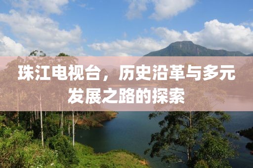 珠江電視臺(tái)，歷史沿革與多元發(fā)展之路的探索